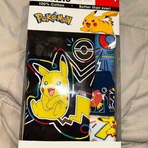 NEW Handcraft 5 Pack Boys Boxer Briefs - Pokemon - Size 4 - 100% Cotton